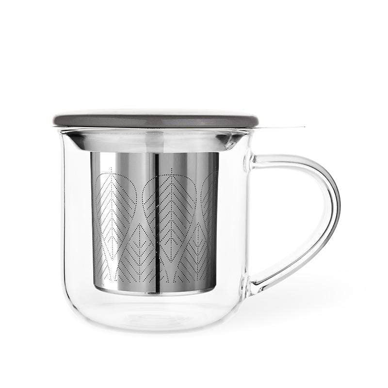 Glass Infuser Mug with Porcelain Lid – Coalition Tea