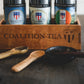 Coalition Tea Tins, Tea Gift Box and hand carved tea spoons